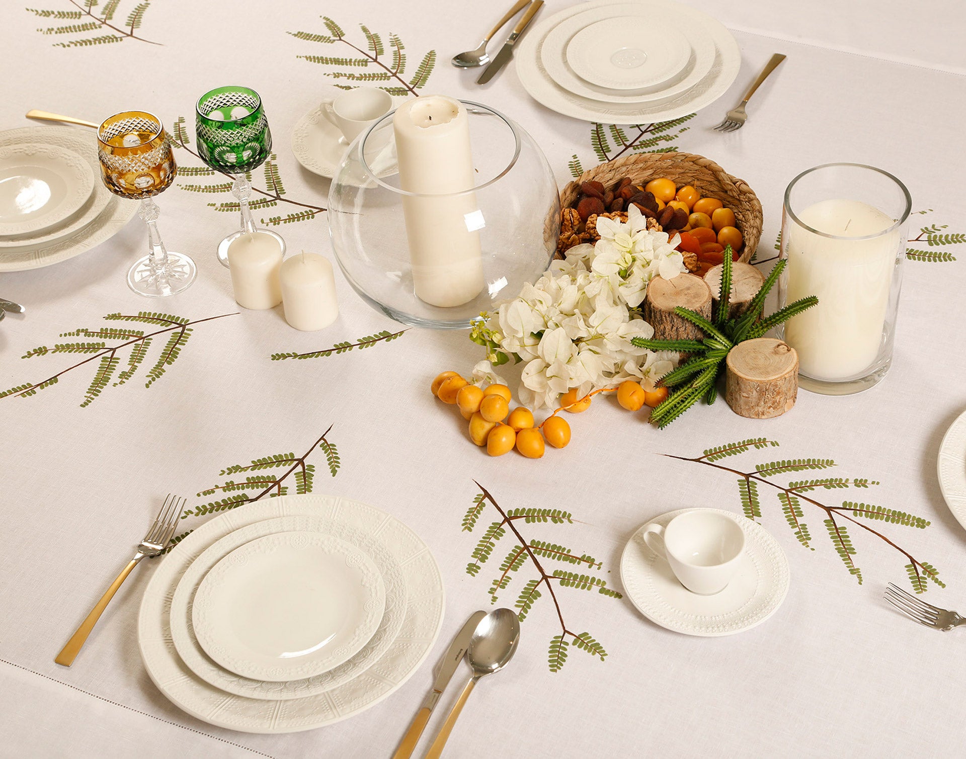 Hand Painted Ghaf Linen